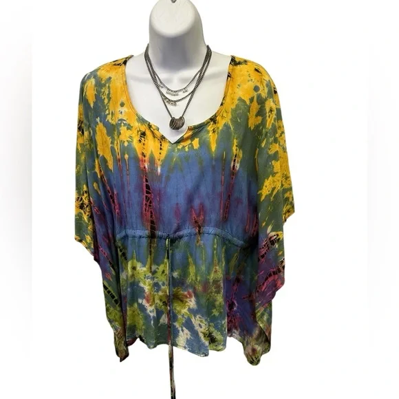 NWT. Sacred Threads S/M Tye-Dye Blouse. 223182. CL/GR07 - Picture 1 of 2